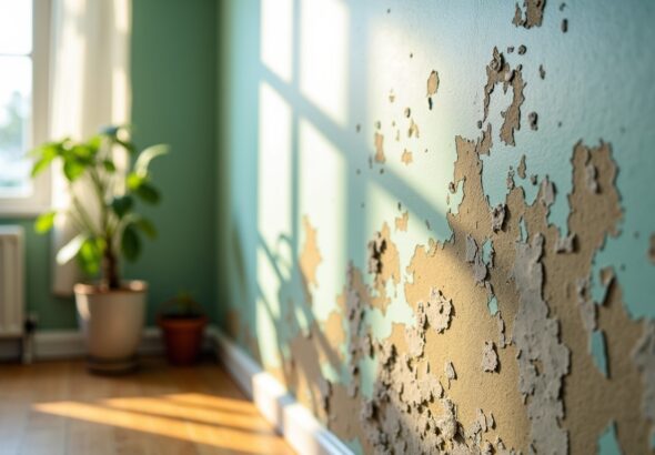 Mur moisi : identifier l'origine et intervenir sans tarder