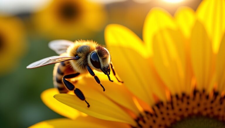 Abeilles aux yeux blancs : décryptage d’un signe distinctif et conseils pour ne pas se tromper